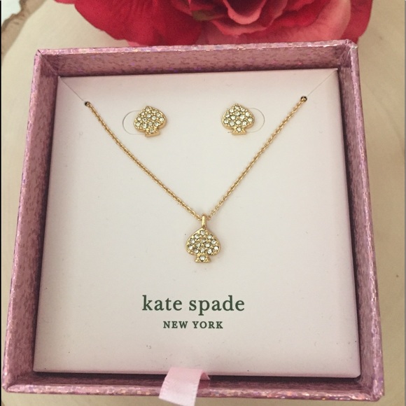 KATE SPADE ♠️ JEWELRY SET earrings and necklace 🆕